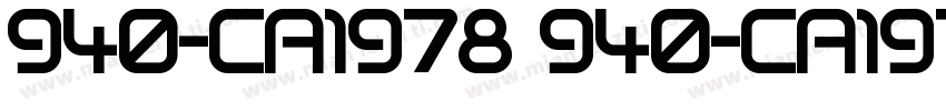 940-CAI978 940-CAI97字体转换